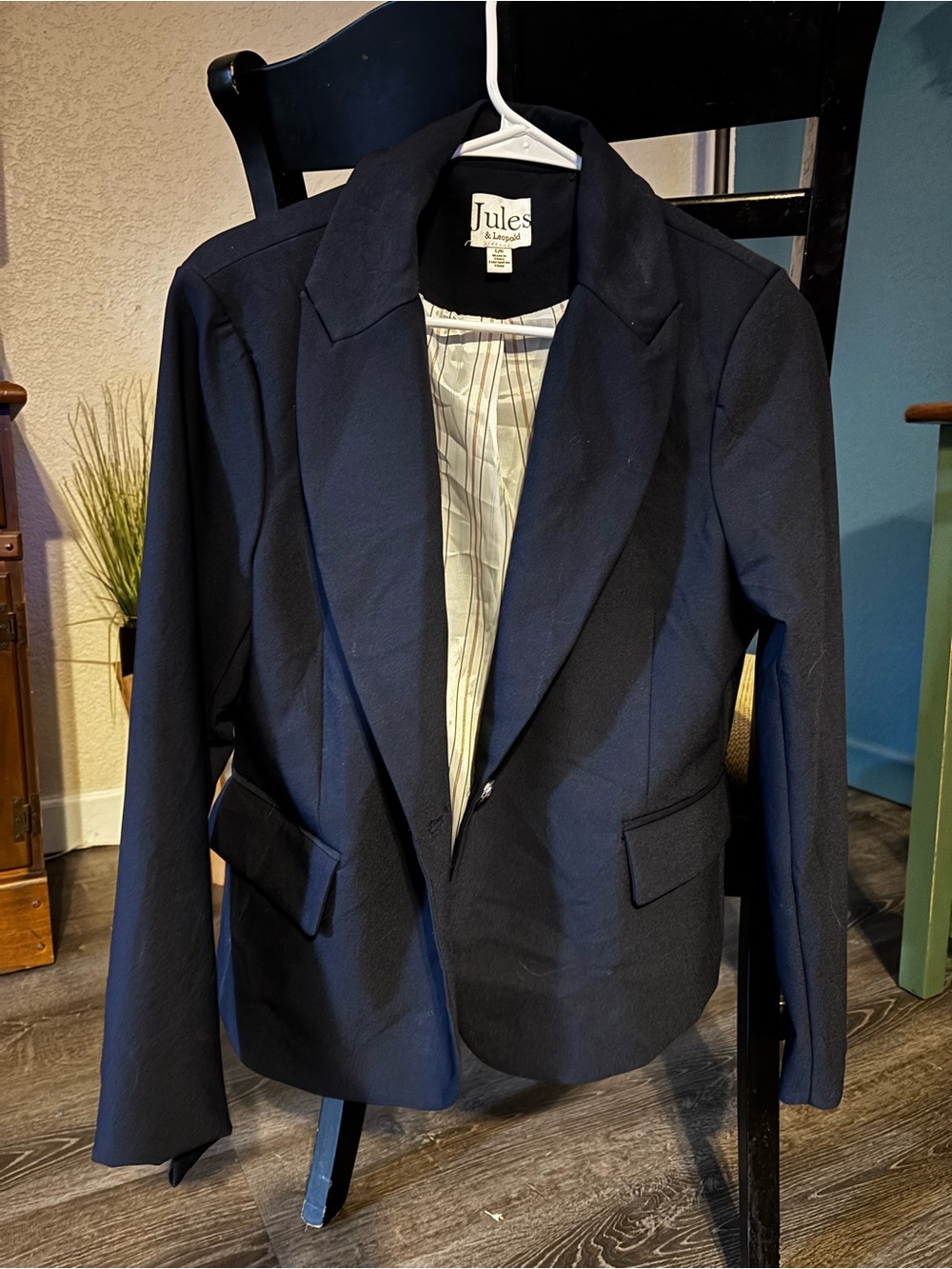 Jules & Leopold Dark Navy Tailored Blazer